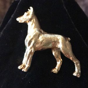 Trifari Vintage Broach Large Dog